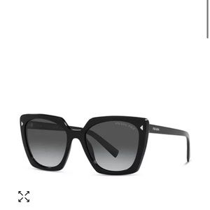 Prada Polarized Low Bridge Fit Square Sunglasses, 55mm NWT